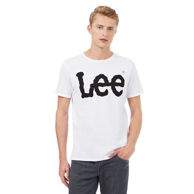 White Lee logo t-shirt